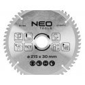 Neo Tools Diskinio pjovimo diskas, Widia, 215 x 30 mm, 60 dantų, aliuminiui Neo Tools Diskinio pjovimo diskas, Widia, 215 x 30 mm, 60 dantų, aliuminiui
