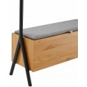 Home4You Hallway Shelf DIMITRA 100x40xA160cm, Country Style/Black Home4You Hallway Shelf DIMITRA 100x40xA160cm, Country Style/Black