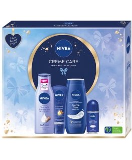 Nivea Moisturizing Set: dušo žele 250 ml + mitrinošs ķermeņa piens 250 ml