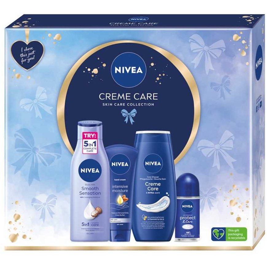 Nivea Niisutav komplekt: dušigeel 250 ml + niisutav keha piim 250 ml