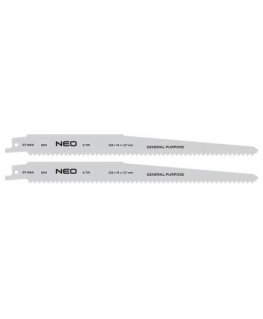 Neo Tools Suoramallinen sahalevy 228 x 19 x 1,27 mm, 6TPI, 2 kpl pakkaus