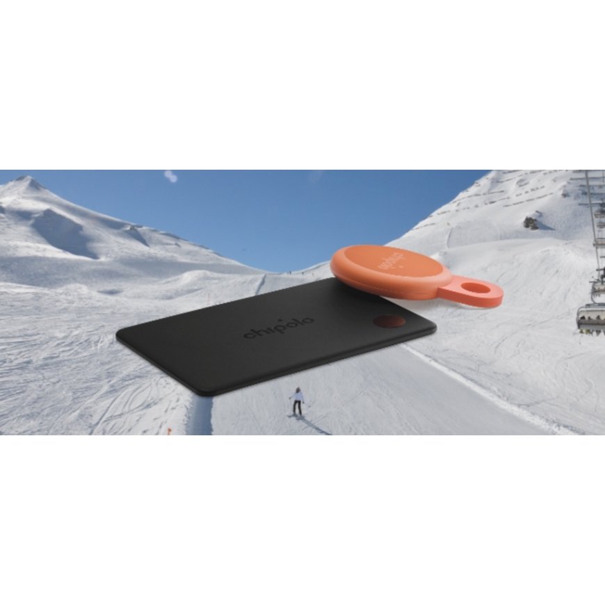Chipolo LOOP – Įkraunamas Bluetooth sekiklis su silikono kilpa iOS ir Android, anglų pilkas