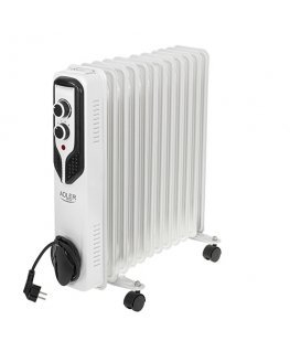 Adler AD 7817 electric space heater Indoor White 2500 W Oil electric space heater