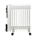 Adler AD 7817 elektrinis patalpų šildytuvas Vidaus Balta 2500 W Tepalu užpildytas elektrinis šildytu
