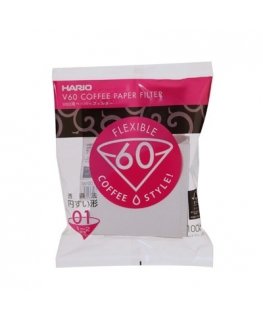 Hario V60 100 tk Valge Koonus Ühekordne kohvifilter
