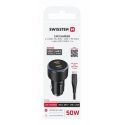 Swissten PD 2x USB-C Automašīnas Lādētājs 50W ar USB-C - USB-C Kabeli 1m Swissten PD 2x USB-C Automašīnas Lādētājs 50W ar USB-C - USB-C Kabeli 1m