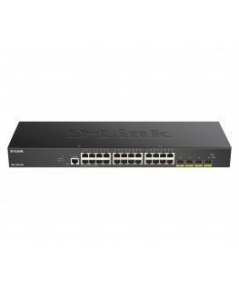 D-Link DGS-1250-28X Управляемый L3 Gigabit Ethernet (10/100/1000) Черный