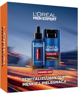 L'Oreal „Men Expert Power Age“ увлажняющий крем 50 мл + сыворотка с гиалуроновой кислотой 30 мл