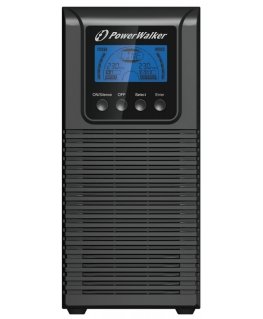 PowerWalker VFI 1000 TGS UPS-virtalähde Taajuuden kaksoismuunnos (verkossa) 1 kVA 900 W 3 AC-pistorasia(a)
