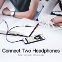 Vention 3.5mm Male to 2*3.5mm Female Stereo Splitter Cable 0.3M Black ABS Type Vention 3.5mm Male to 2*3.5mm Female Stereo Splitter Cable 0.3M Black ABS Type