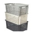 Trash Bin Designed for Curly Hair 45 l Gray DOMOTTI Trash Bin Designed for Curly Hair 45 l Gray DOMOTTI