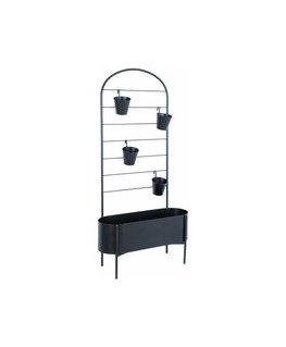 Home4You Kukka-teline DEIA 70,5x26xK137cm, musta
