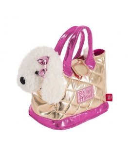Perletti Rankinė + pliušinis auksinis Didi šuo 28 cm