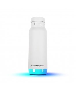 HidrateSpark PRO 2 älypullo, jossa on sitruunarengas, 950 ml, valkoinen