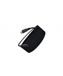 Winner Group WG - USB-C (male) to USB-C (female) Extension Cable, 2 meters, nylon braid, black