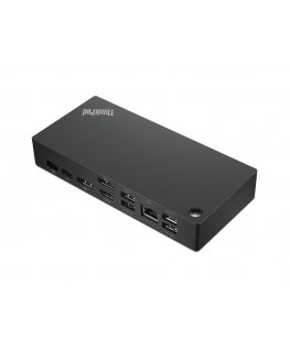 Lenovo 40AY0090UK док-станция для ноутбука Проводная USB 3.2 Gen 1 (3.1 Gen 1) Type-C Черный