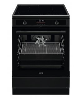 AEG CIB6499APB Freestanding cooker Electric Zone induction hob Black