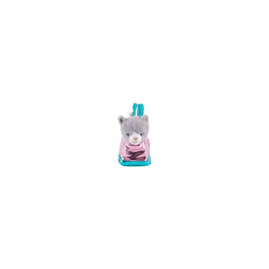Perletti Handbag + Plush Pink Coco Cat 28cm – 2
