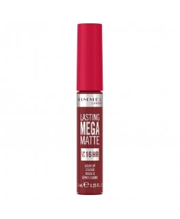 Rimmel Lasting Mega Matte 7,4 ml 930 Ruby Passion Matēts