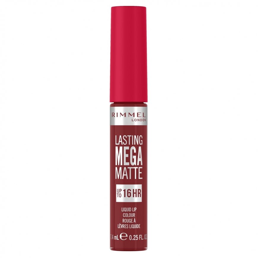 Rimmel Lasting Mega Matte 7,4 ml 930 Ruby Passion Matēts