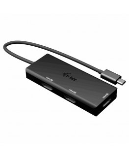 i-tec C31TRIPLE4KHDMIPD videokaabliadapter 0,2 m USB tüüp-C 3 x HDMI Must