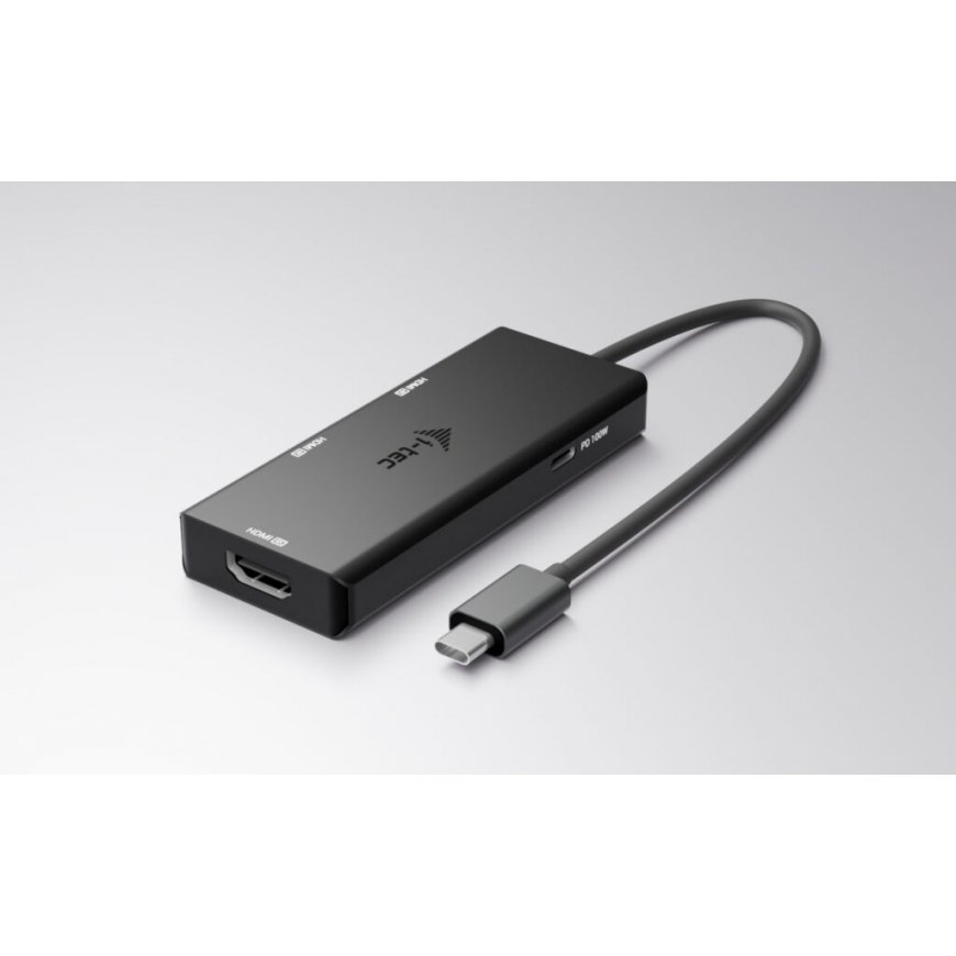 i-tec C31TRIPLE4KHDMIPD video kabeļu aksesuārs 0,2 m USB Veids-C 3 x HDMI Melns – 3