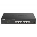D-Link DGS-1100-10MPV2 Juhitav L2 Gigabit Ethernet (10/100/1000) Power over Ethernet tugi 1U Must