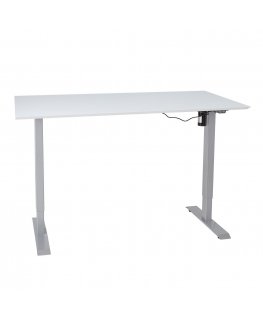 ERGO Writing Desk with 1 Motor, 160x80 cm, Color: Grayish White