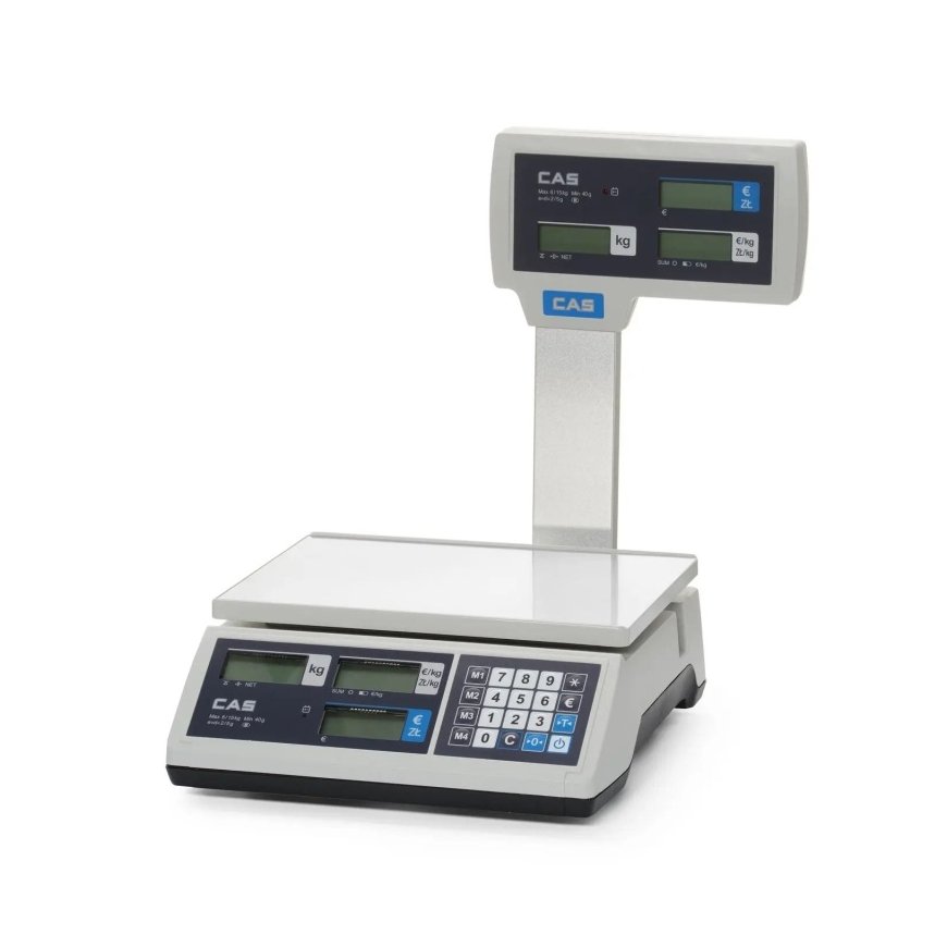 CAS Commercial Weighing Scales for Trade Use, Beam up to 15 kg, 290x209 mm