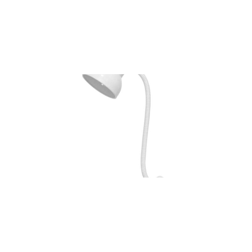 Orno GANSO, työpöytälamppu klipsillä, flex, 15W, E27, valkoinen – 2