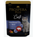 Konservi kaķiem - Prospera Plus, Cat Pouch Sterilized 1+, Beef a