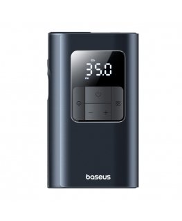 Baseus PrimeTrip VA1 2-in-1 pumppu, jossa on taskulamppu, musta
