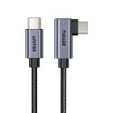 UNITEK C14123BK-0.5M USB-kaapeli USB 2.0 0,5 m USB C musta, Harmaa