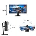 Philips P Line 346P1CRH/00 LED display 86,4 cm (34") 3440 x 1440 pikseliai UltraWide Quad HD Juoda