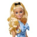 Barbie Fashionistas Doll 237 in Blue Bow Halter Dress, Blonde Ponytail with Bow Accessory Barbie Fashionistas Doll 237 in Blue Bow Halter Dress, Blonde Ponytail with Bow Accessory