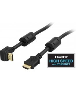 Deltaco HDMI-1010V HDMI kabelis 1 m HDMI A tipo (standartinis) Juoda