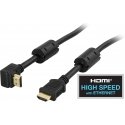 Deltaco HDMI-1010V HDMI kabelis 1 m HDMI A tipo (standartinis) Juoda Deltaco HDMI-1010V HDMI kabelis 1 m HDMI A tipo (standartinis) Juoda