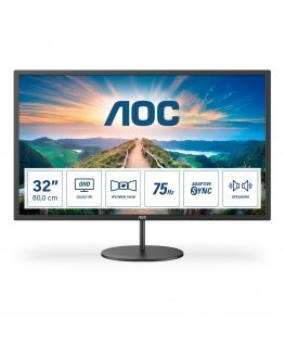 AOC V4 Q32V4 PC lamekuvar 80 cm (31.5") 2560 x 1440 pikslit 2K Ultra HD LED Must