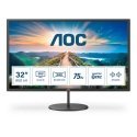 AOC V4 Q32V4 monitori 80 cm (31.5") 2560 x 1440 pikseļi 2K Ultra HD LED Melns
