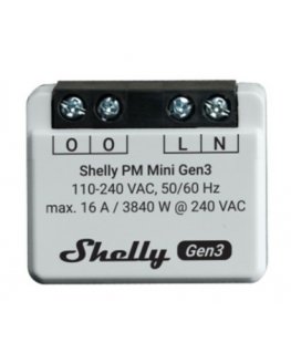 Shelly PM Mini Gen3 Išmanusis jungiklis 1P Pilka