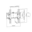 Gembird WM-42T-02 крепление для телевизора 106,7 cm (42") Черный Gembird WM-42T-02 крепление для телевизора 106,7 cm (42") Черный
