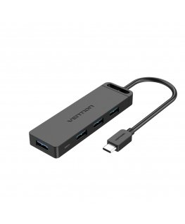 Vention TGKBB interface hub USB 3.2 Gen 1 (3.1 Gen 1) Type-C 5000 Mbit/s Black
