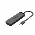 Vention TGKBB sąsajos šakotuvas USB 3.2 Gen 1 (3.1 Gen 1) Type-C 5000 Mbit/ai Juoda Vention TGKBB sąsajos šakotuvas USB 3.2 Gen 1 (3.1 Gen 1) Type-C 5000 Mbit/ai Juoda