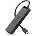 Vention TGKBB interface hub USB 3.2 Gen 1 (3.1 Gen 1) Type-C 5000 Mbit/s Black