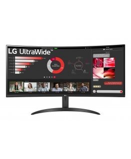 LG 34WR50QK-B kompiuterio monitorius 86,4 cm (34") 3440 x 1440 pikseliai Wide Quad HD Juoda