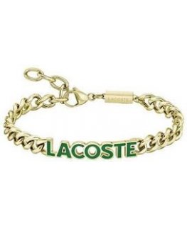Lacoste Kullattu miesten teräksinen rannekoru Script 2040477