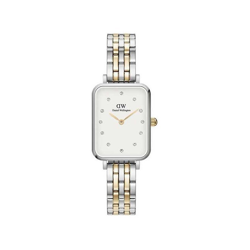 Naistepäevakell DANIEL WELLINGTON Quadro Lumine 5 ühenduste kahetooniline 20 mm DW00100625 + KAST (zw519f)