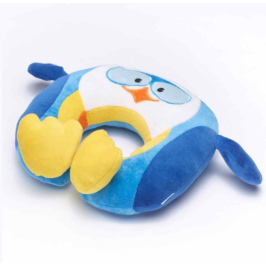Travel Blue Puffy the Penguin kelioninė pagalvė Mėlyna, Balta, Geltona – 3