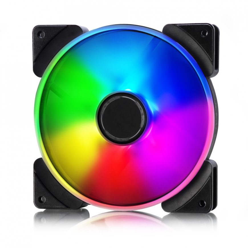 Fractal Design Prisma AL-14 3P Tietokonekotelo Tuuletin 14 cm musta, Valkoinen
