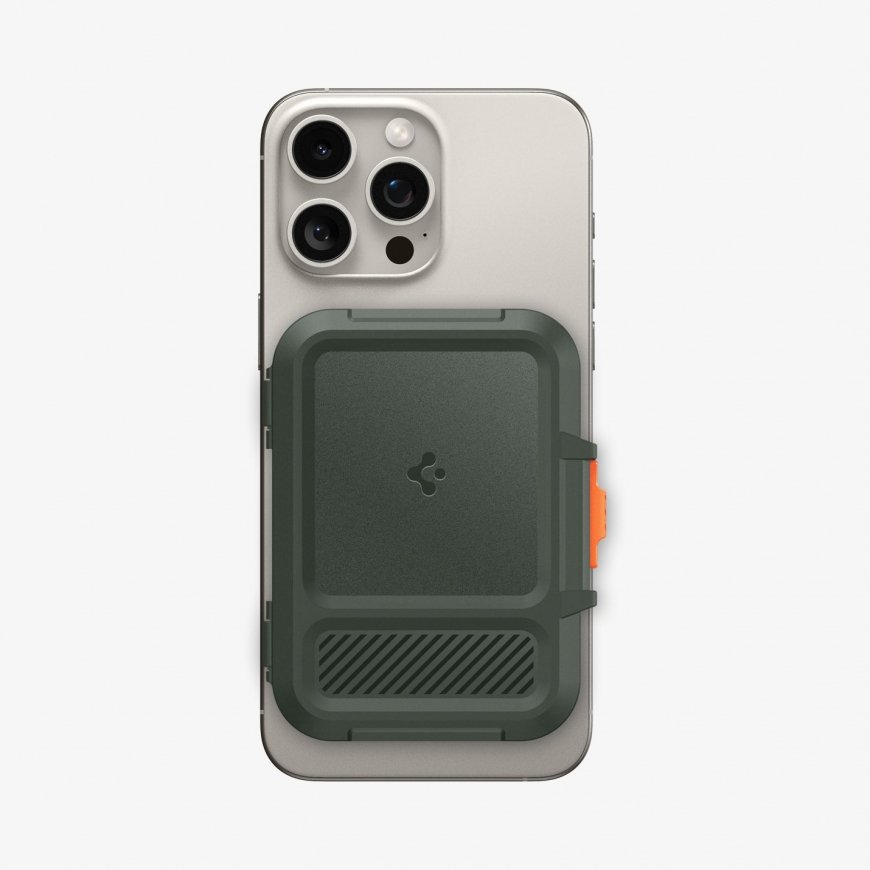 Spigen MagSafe Card Holder Lock Fit (MagFit) Vihreä